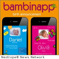child birth announcement app