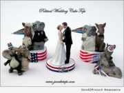political wedding cake toppers