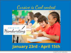 12th Annual Cursive Is Cool® Contest for 2026 Launches Nationwide for Students in Grades K-7