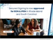 News: Secured Signing Achieves Approval for RON and IPEN in South Carolina and Rhode Island