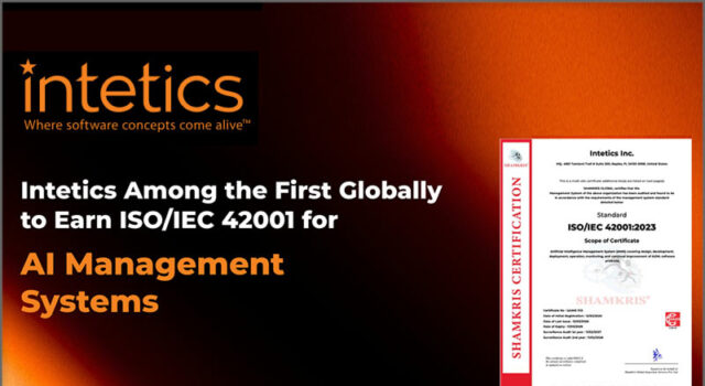 News: Intetics Inc. Among the First Globally to Earn ISO/IEC 42001:2023 Certification for AI Management Systems