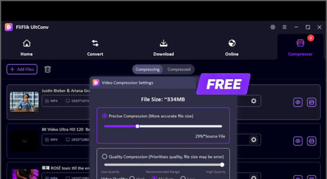 News: How to Compress a Video with the Free FliFlik UltConv Video Compressor