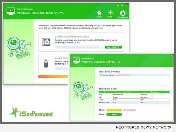 Windows Password Recovery Pro by iSeePassword