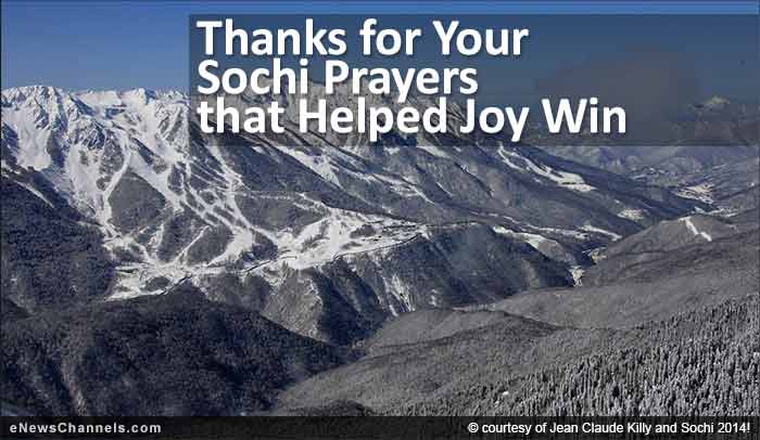 Thanks for Your Sochi Prayers 